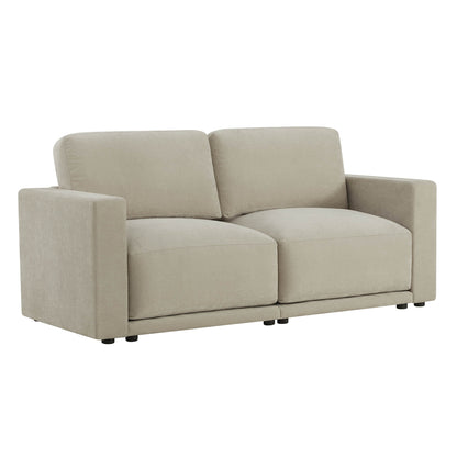 Compact sofa with contemporary design and comfortable seating