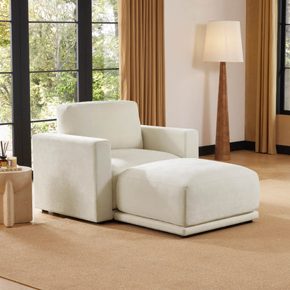 Modular sofa sectional with durable fabric and cozy chaise