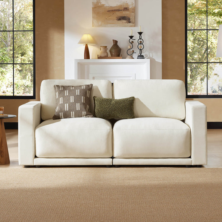 Modular sofa sectional featuring durability and chaise sectional design.