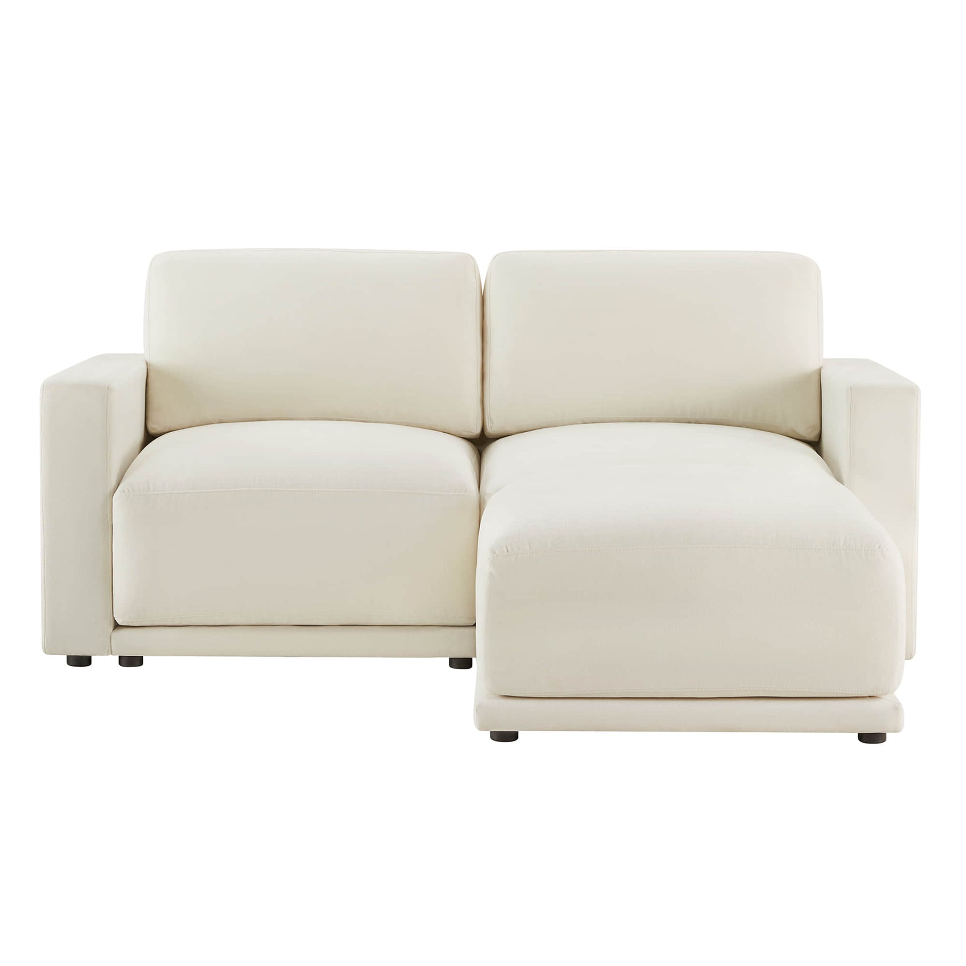 Modular sectional sofa, durable fabric with chaise lounge.