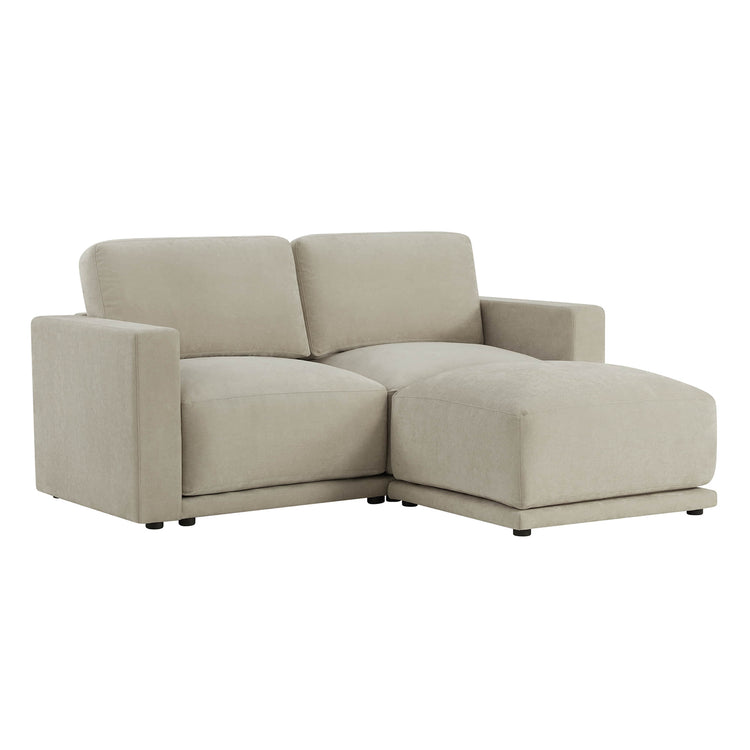 Features a cozy design with plush cushions and wide armrests.
