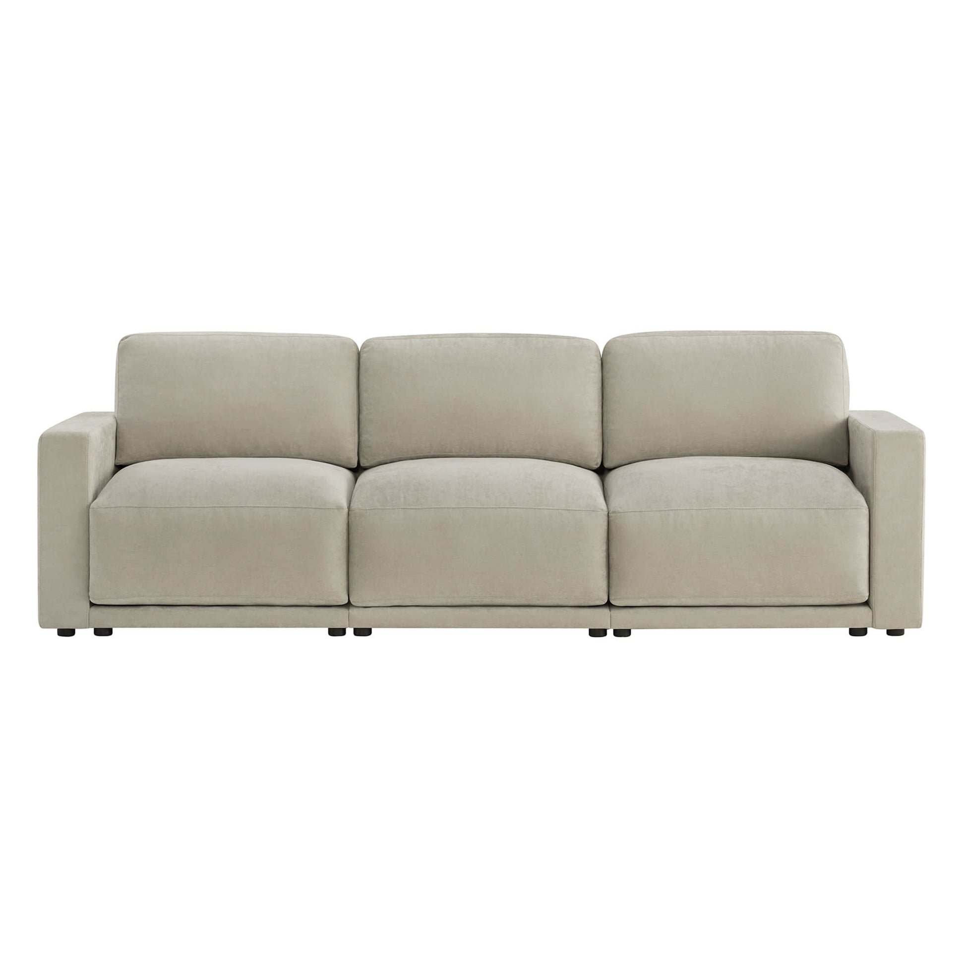 Simple and elegant design with plush cushions.