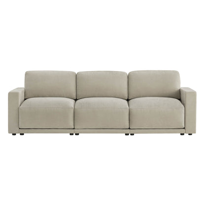 Simple and elegant design with plush cushions.