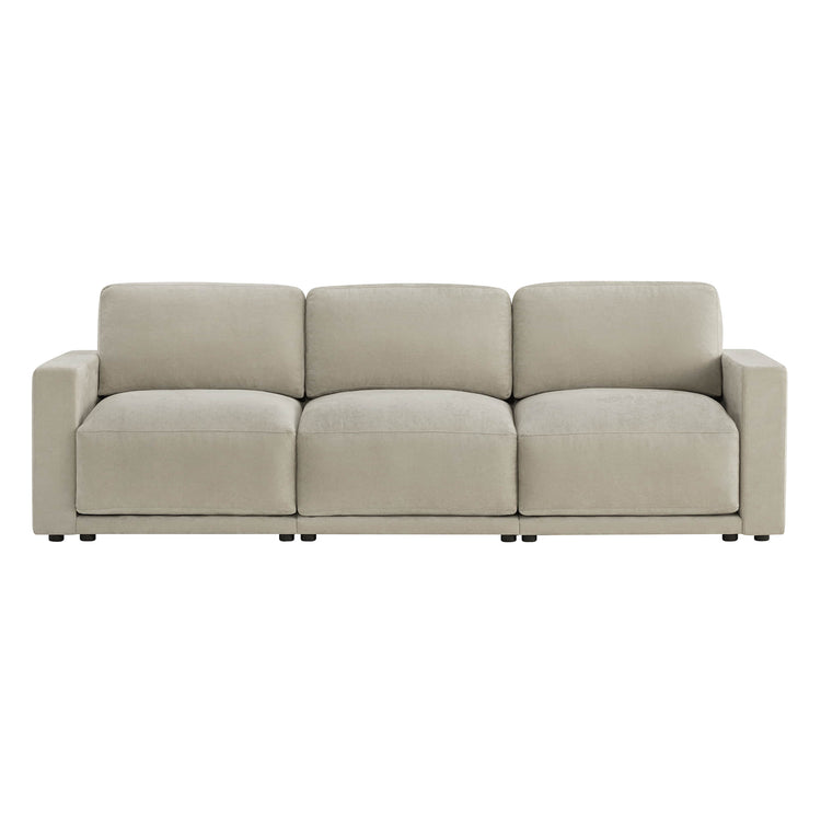Simple and elegant design with plush cushions.