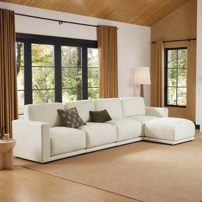 Elegant chaise sectional perfect for contemporary interiors