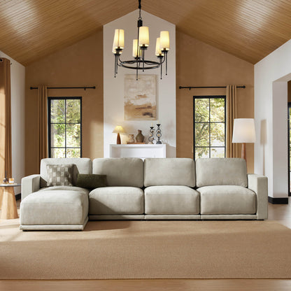 Modular sofa sectional offering flexible configurations