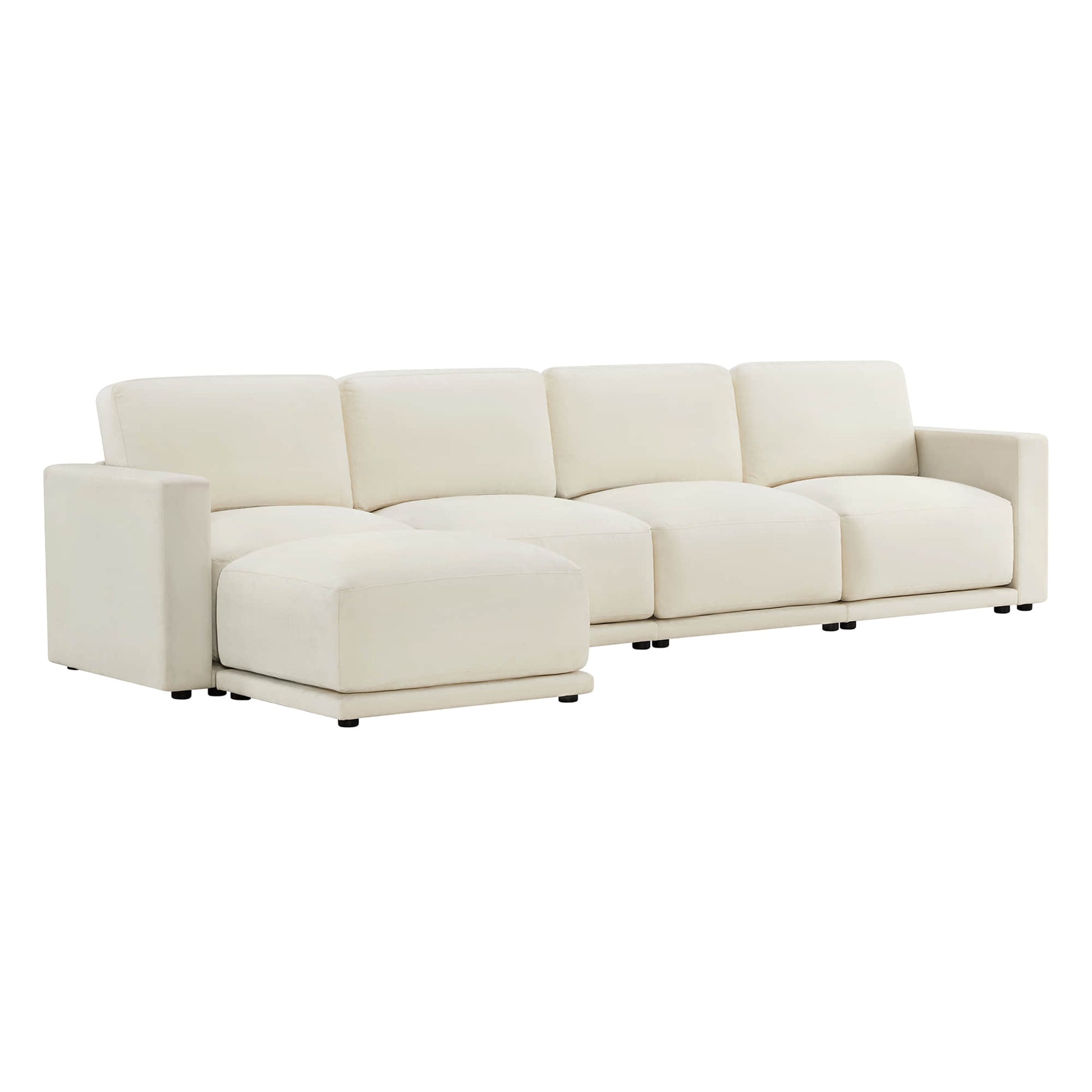 Comfortable modular sofa sectional with ample seating