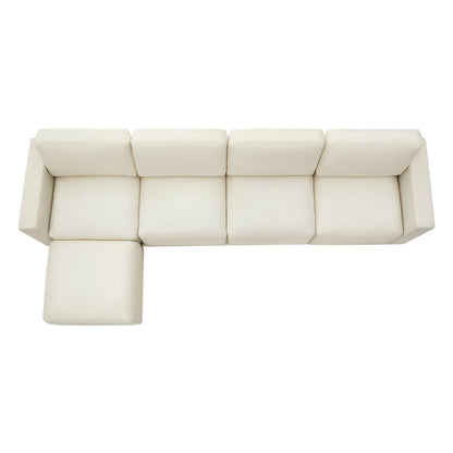 Modular sofa sectional showcasing minimalist aesthetics