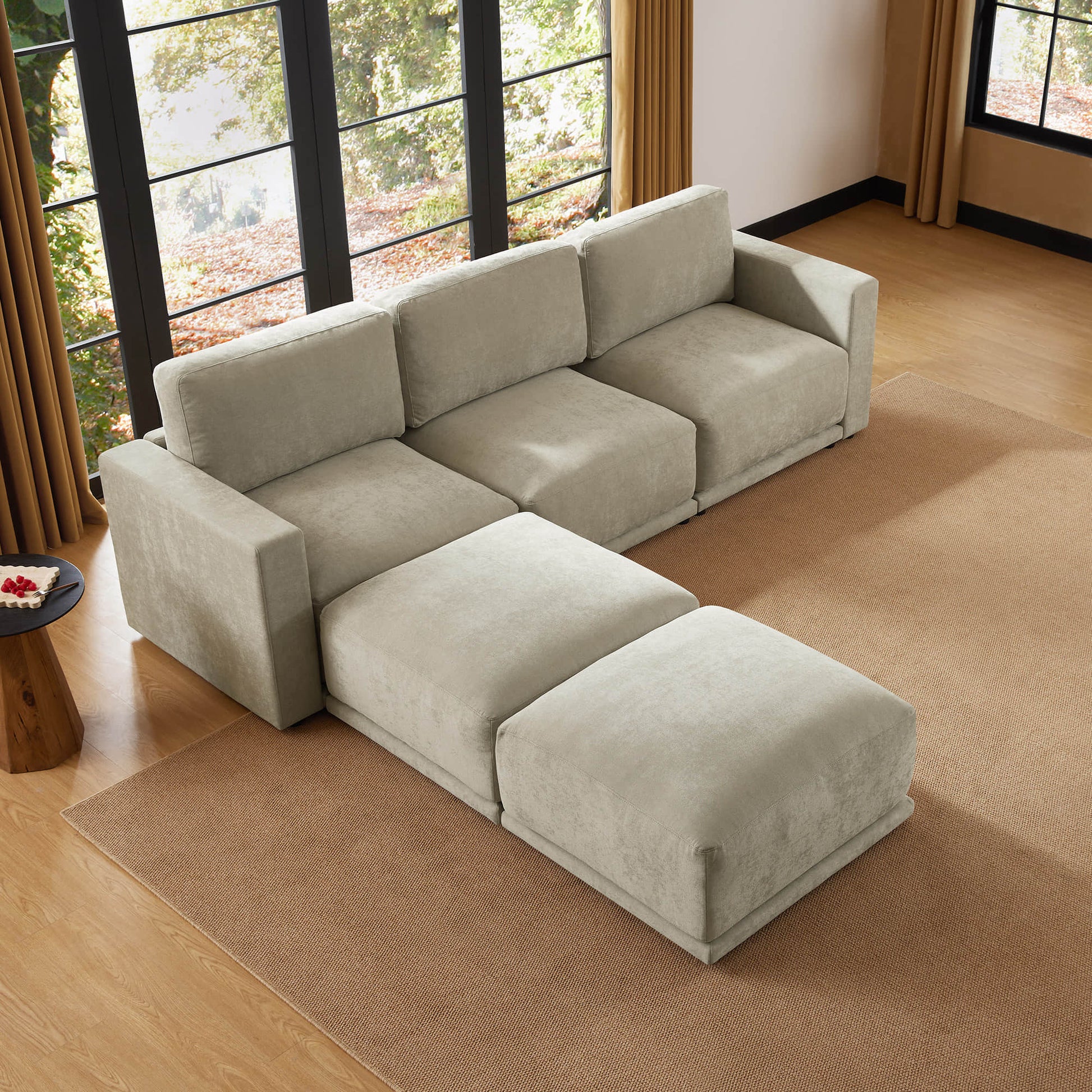 Chaise sectional providing stylish and comfy seating