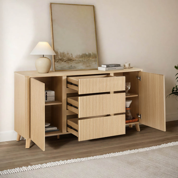 Clara Contemporary Wood Sideboard - 62’’