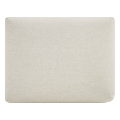 Clover Acacia Wood Outdoor Ottoman