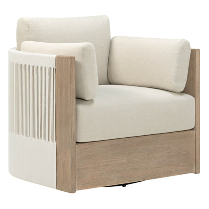 Clover Acacia Wood Rope Outdoor Patio Sofa Set