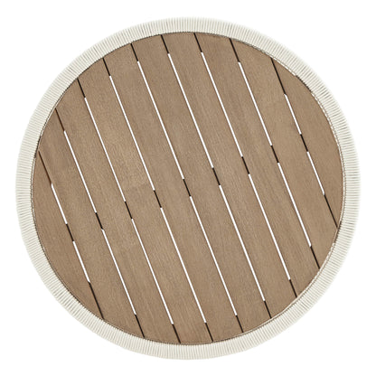 Clover Acacia Wood Rope Outdoor Coffee Table
