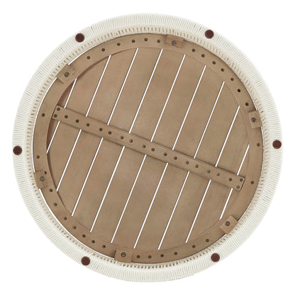 Clover Acacia Wood Rope Outdoor Coffee Table