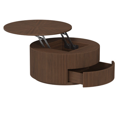 Coral Lifting Top Round Coffee Table