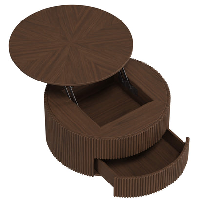 Coral Lifting Top Round Coffee Table