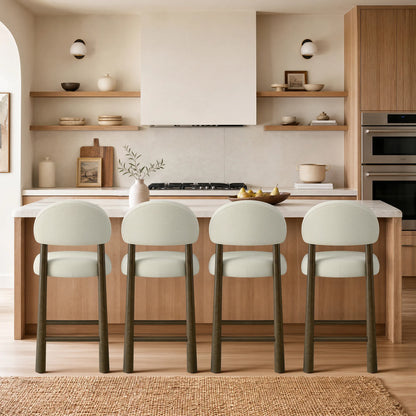Darren Curved Upholstered Counter Stool (set of 2)