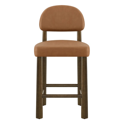 Darren Curved Upholstered Counter Stool (set of 2)