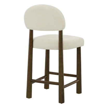 Darren Curved Upholstered Counter Stool (set of 2)