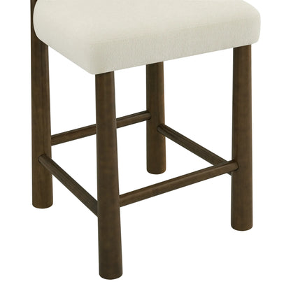 Darren Curved Upholstered Counter Stool (set of 2)