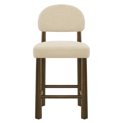 Darren Curved Upholstered Counter Stool (set of 2)
