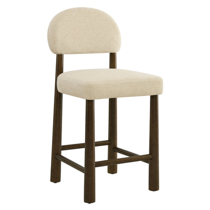 Darren Curved Upholstered Counter Stool (set of 2)