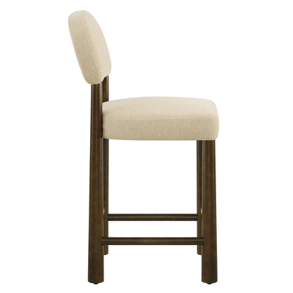 Darren Curved Upholstered Counter Stool (set of 2)