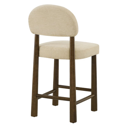 Darren Curved Upholstered Counter Stool (set of 2)