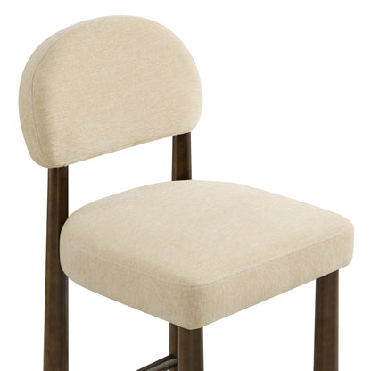 Darren Curved Upholstered Counter Stool (set of 2)