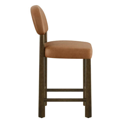 Darren Curved Upholstered Counter Stool (set of 2)