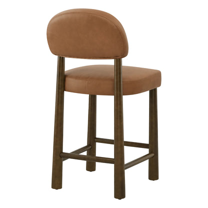 Darren Curved Upholstered Counter Stool (set of 2)