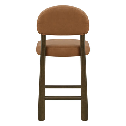 Darren Curved Upholstered Counter Stool (set of 2)
