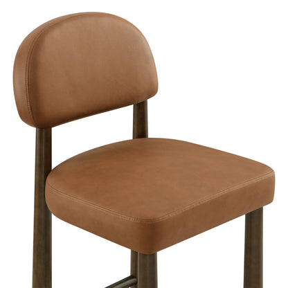 Darren Curved Upholstered Counter Stool (set of 2)