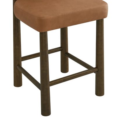 Darren Curved Upholstered Counter Stool (set of 2)