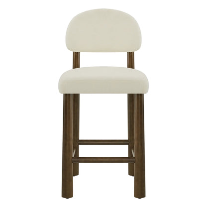 Darren Curved Upholstered Counter Stool (set of 2)