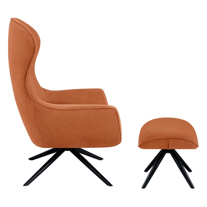 Dennis Wingback Reclining Chair & Ottoman