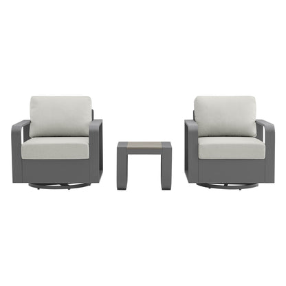 Dylan Modern Outdoor Swivel Patio Bistro Set