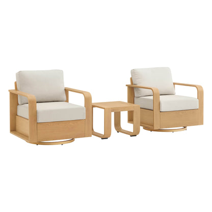 Dylan Modern Outdoor Swivel Patio Bistro Set