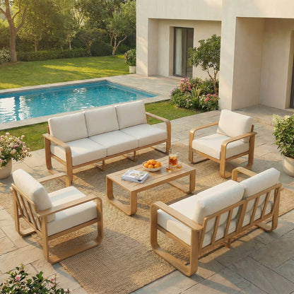 Dylan Modern 5-Piece Outdoor Patio Sofa Set