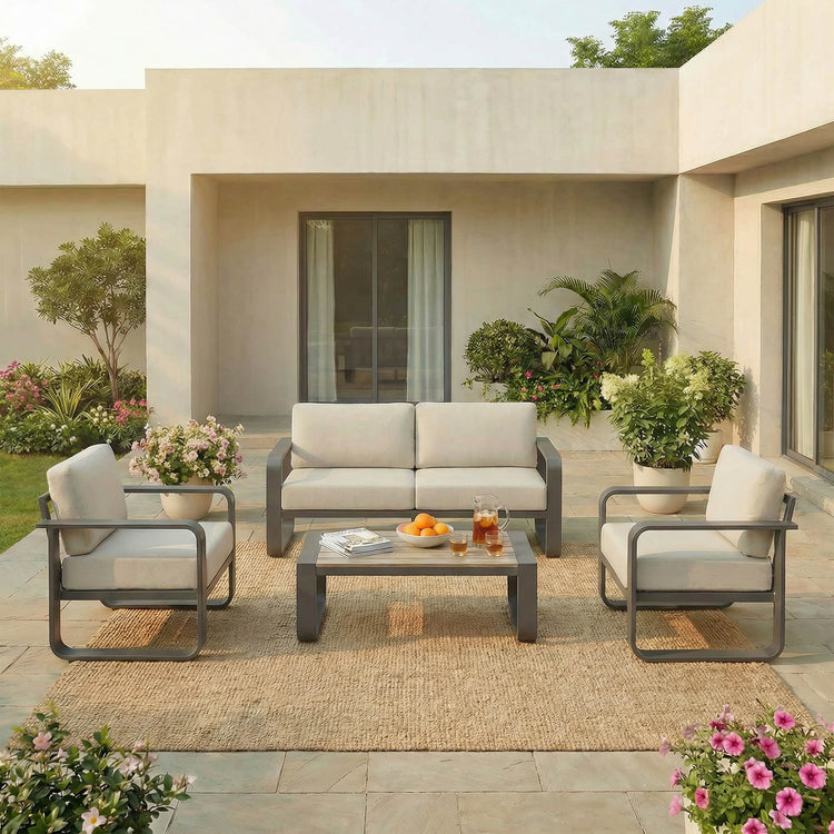 Dylan Modern 4-Piece Outdoor Patio Sofa Set