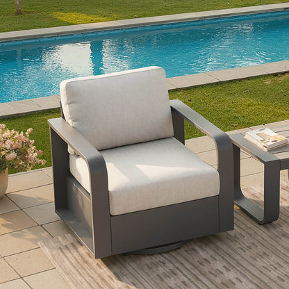 Dylan Modern Outdoor Swivel Patio Bistro Set