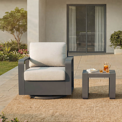 Dylan Modern Outdoor Swivel Patio Bistro Set