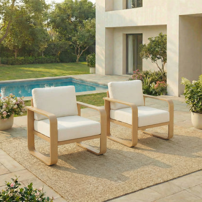 Dylan Modern Patio Armchair (Set of 2)
