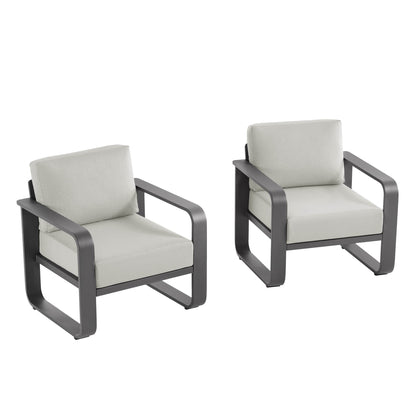 Dylan Modern Patio Armchair (Set of 2)
