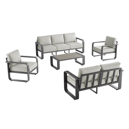 Dylan Modern 5-Piece Outdoor Patio Sofa Set