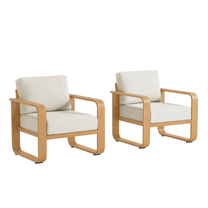 Dylan Modern Patio Armchair (Set of 2)