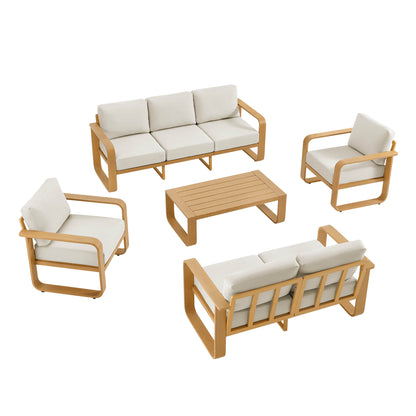 Dylan Modern 5-Piece Outdoor Patio Sofa Set
