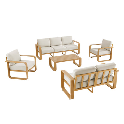 Dylan Modern 5-Piece Outdoor Patio Sofa Set