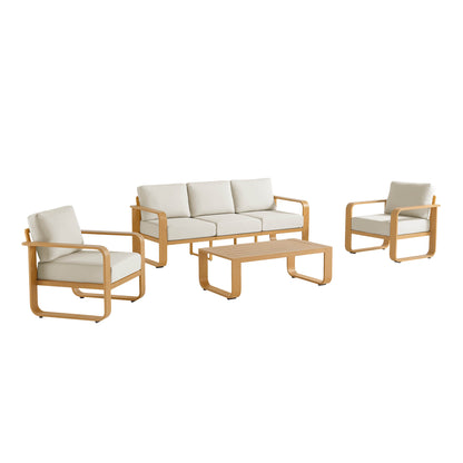 Dylan Modern 4-Piece Patio Sofa Set