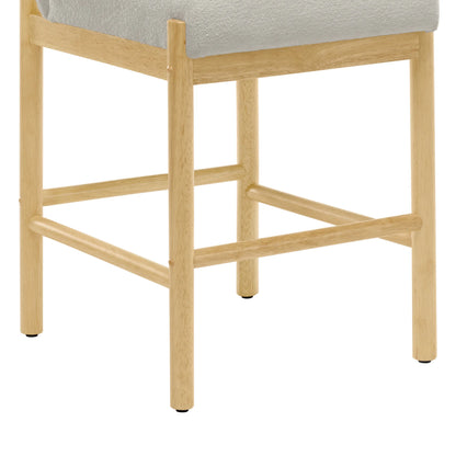 Elijah Wood Base Counter Stool (Set of 2)